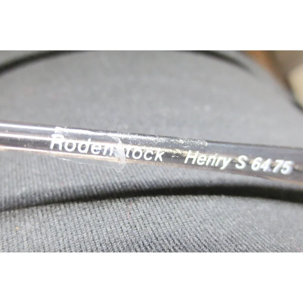 Rodenstock Henry S 64 75 Translucent Grey Square Eyeglass Frames 55-15 Vintage